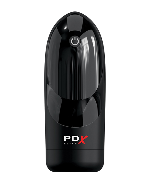 PDX Elite Hydrogasm Vibrating Stroker - Frosted/Black - Image 3