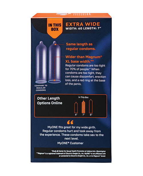 My One Extra Wide Condoms - Pack of 10 - Image 2