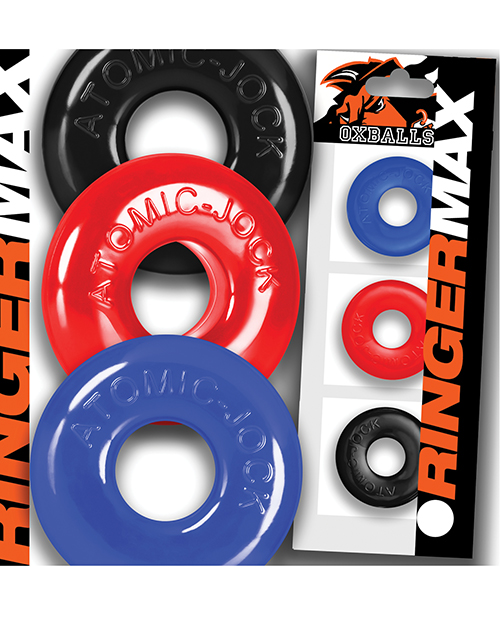 Oxballs Ringer Max 3 Pack Cockrings - Multi Color - Image 2