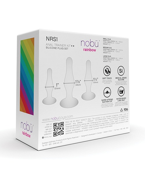 Nobu Rainbow Silicone Plug Set - Blue - Image 5
