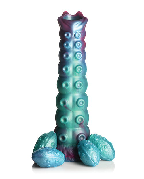 Creature Cocks Galactic Breeder Ovipositor Silicone Dildo w/Eggs - Multi Color - Image 2