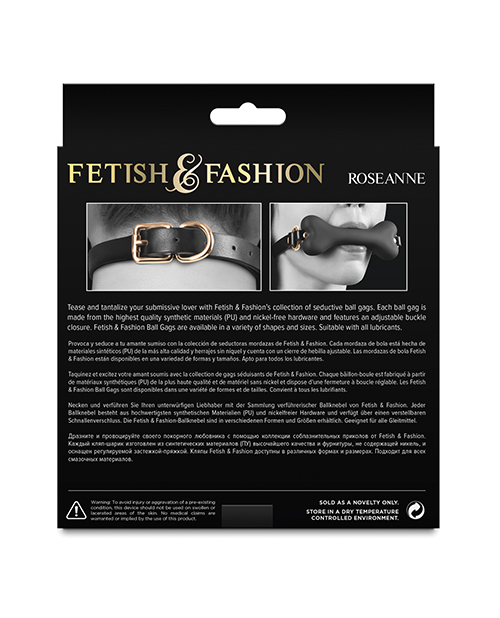 Fetish & Fashion Roseanne Ball Gag - Black - Image 3