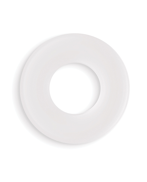 Firefly Glow in the Dark Bubble Cock Ring - Large, White - Image 2