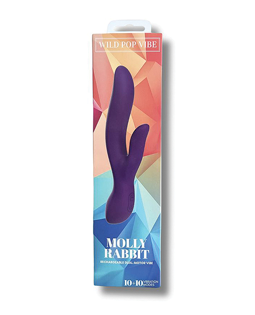Wild Pop Vibe Molly Rabbit Dual Vibrator - Purple - Image 3