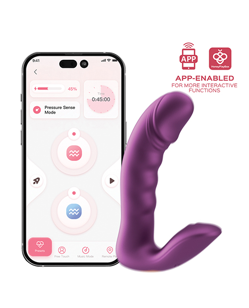 RORA 2 Pressure Sensing App-Controlled Rotating G-Spot Vibrator & Clitoral Stimulator - Image 3
