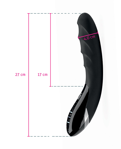 Mystim Sizzling Simon eStim Vibrator Black Edition - Black - Image 5