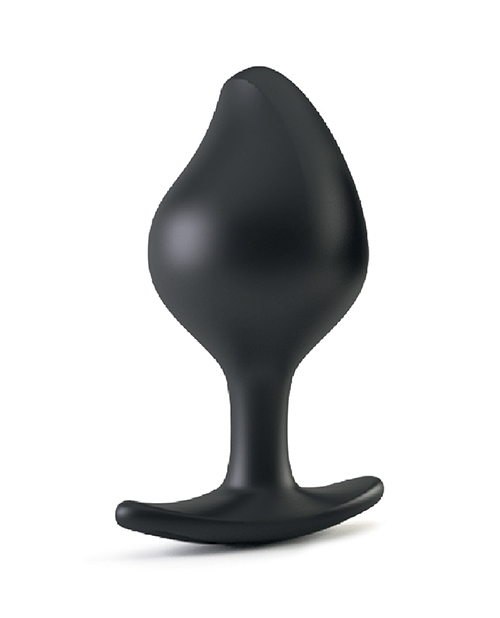 Mystim Rocking Force Silicone Buttplug Small - Black - Image 2