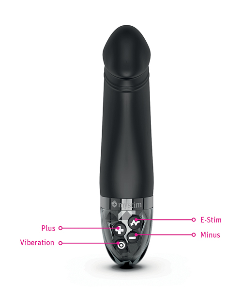 Mystim Real Deal Neal eStim Realistic Vibrator - Black - Image 6