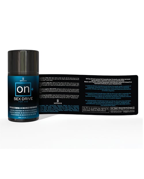 ON for Him Sex Drive Cream - 1.7 oz Bottle - Image 4