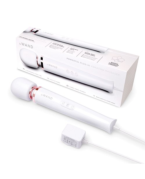 Le Wand Powerful Plug-In Vibrating Massager - White - Image 5