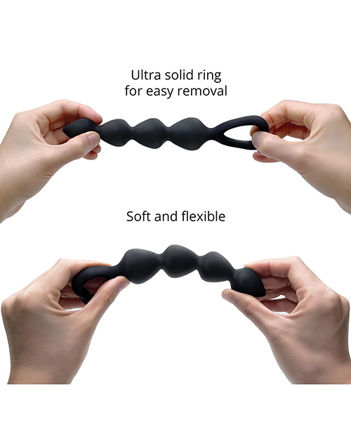 Love to Love Bing Bang Anal Bead - Black Onyx Large - Image 4